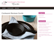 Tablet Screenshot of cookwarereviewsguide.com